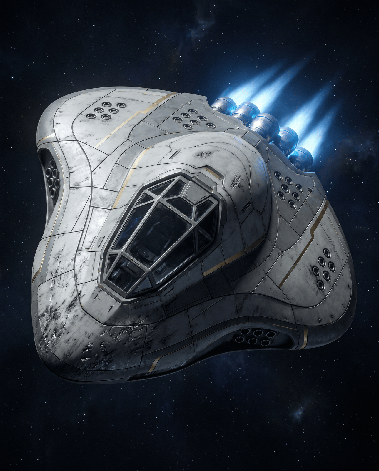 Aegis-class support craft — three-quarter view