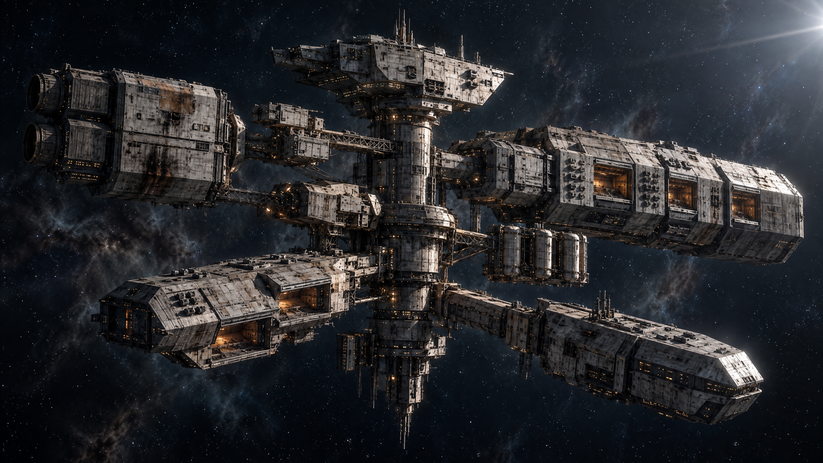 Brakk Station, a salvage-built station in the Outer Rim