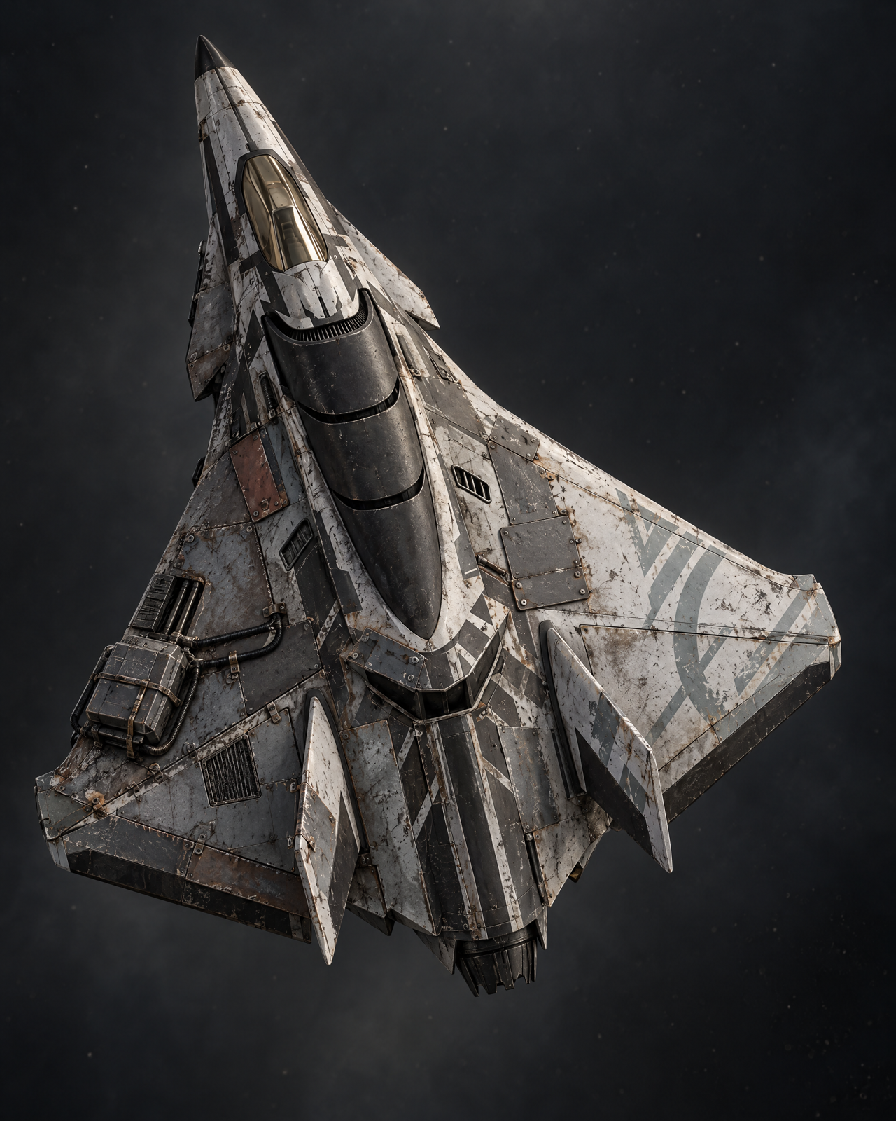 Scab Gladius, a converted interceptor flown by S.C.A.R.