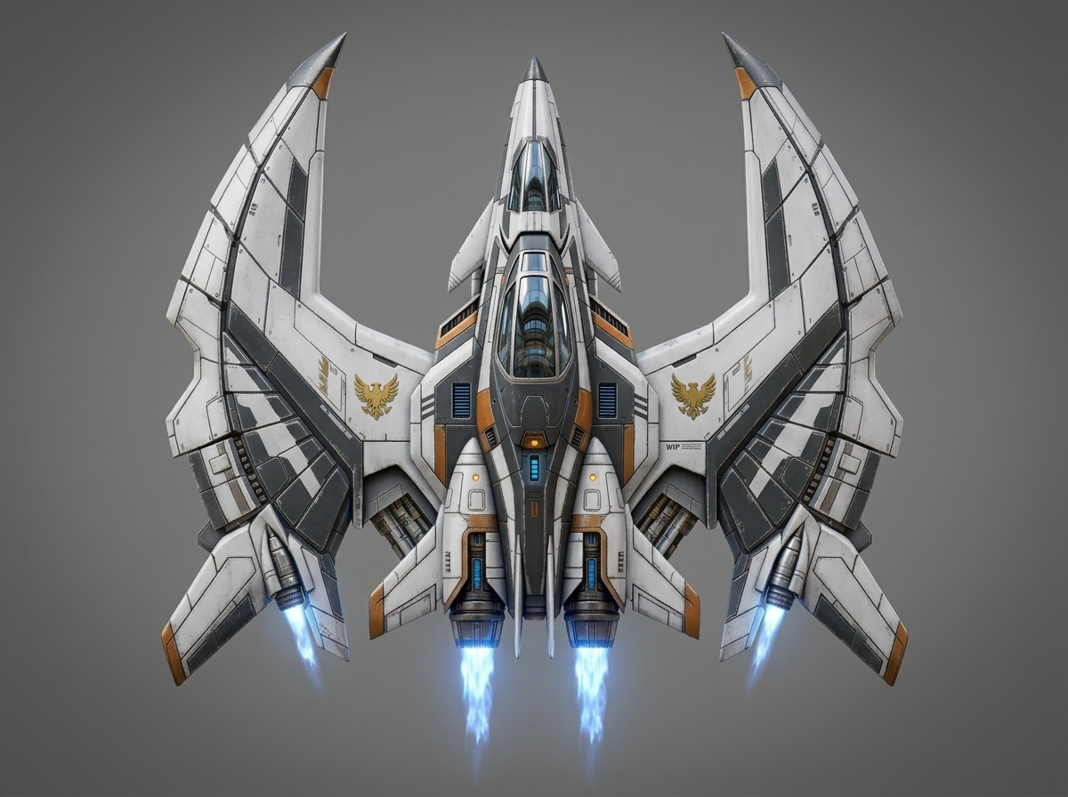 Scimitar-class strike fighter — overhead view